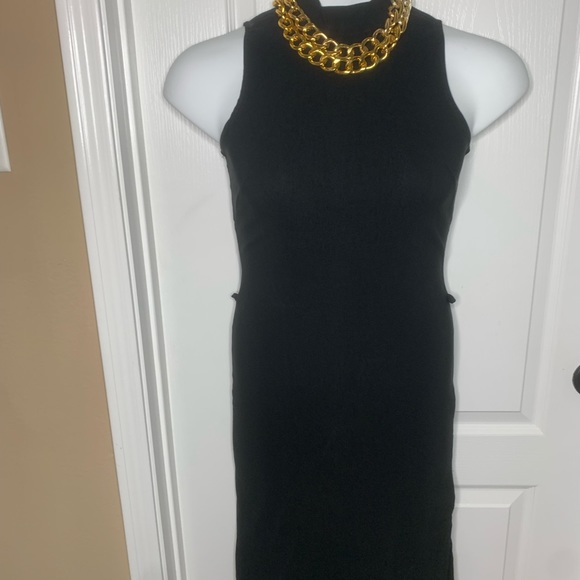 🎈Sleeveless turtleneck long dress in black. size Medium - Picture 10 of 15